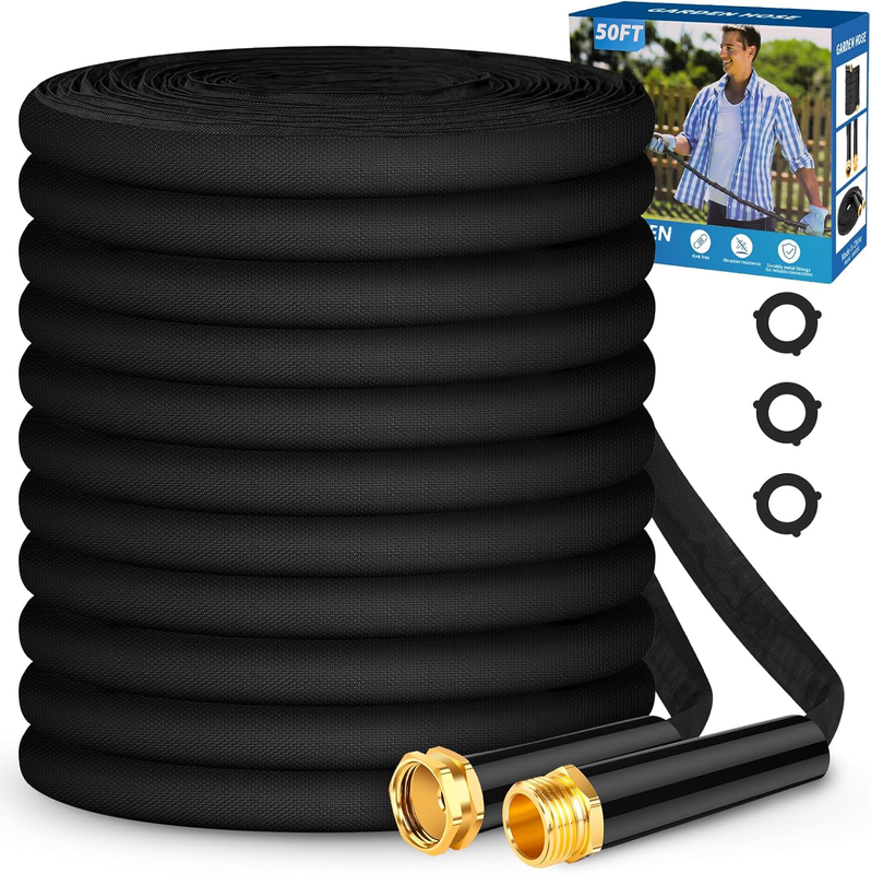 50Ft Lightweight Garden Hose   Leak Proof, Flexible, Durable, Portable Design0