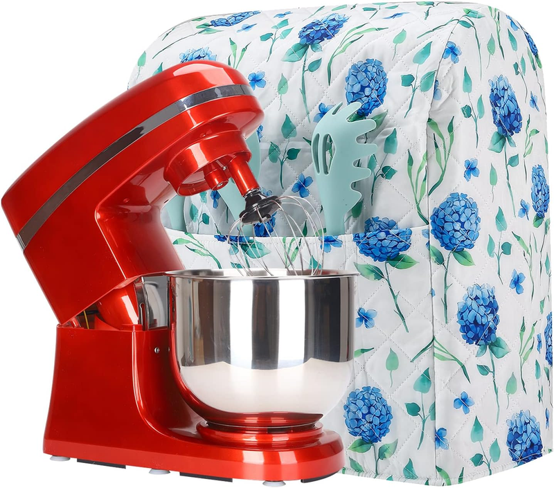 Hydrangea Stand Mixer Cover Fits KitchenAid 5 8 Qt w/ Pockets0