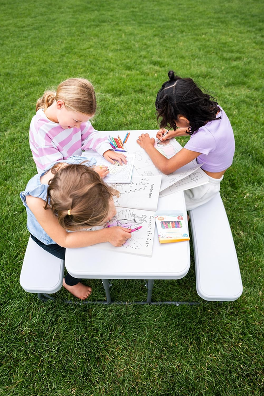 Compact Kids Picnic Table (G 940), White6