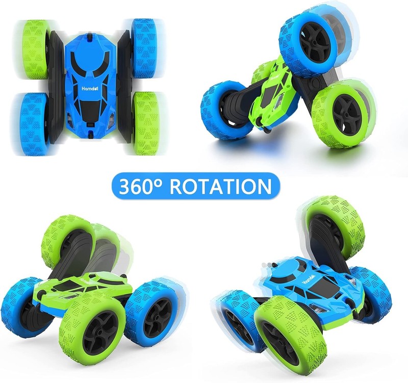 Remote Control Car for Kids, 360° Rotating Double-Sided RC Car with LED Headligh1