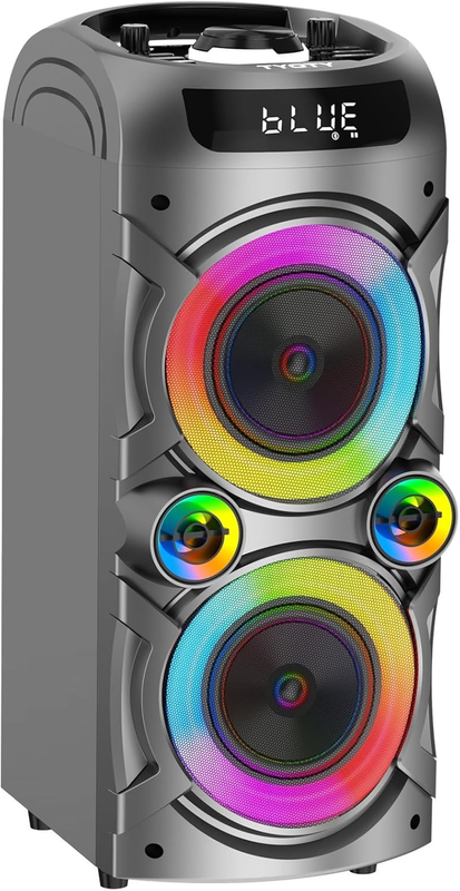 100W Bluetooth Speaker, Loud Boombox, TWS, Deep Bass, LED, Outdoor/Home Use9