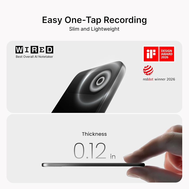Note Pro AI Voice Recorder Transcribe Summarize 113 Languages Black1