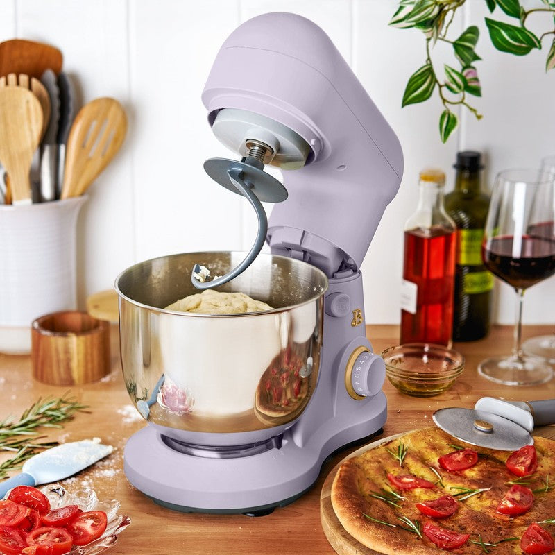 3.5 Qt Stand Mixer Lavender w/ Flat Beater Dough Hook & Wire Whisk8