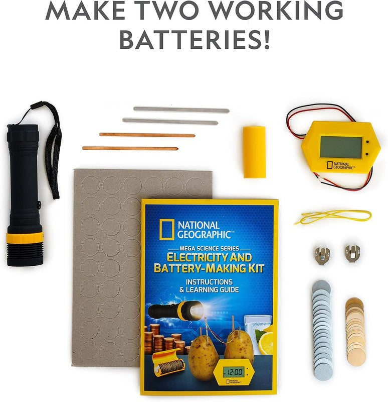 National Geographic Battery Making Kit Potato Clock STEM Science Toy1