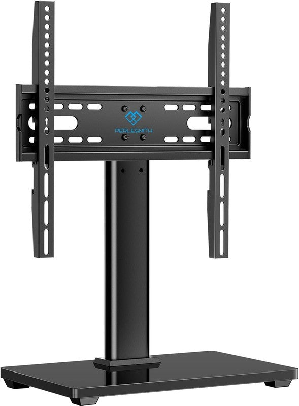 Universal TV Stand for 32–60" TVs, Height Adjustable Mount with Glass Base8
