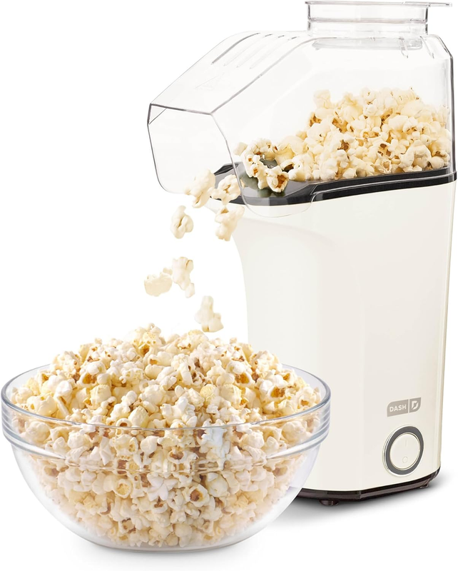 Fresh Pop Popcorn Maker - Oil-Free, Air Popcorn Popper - with Measuring Cup & Re0