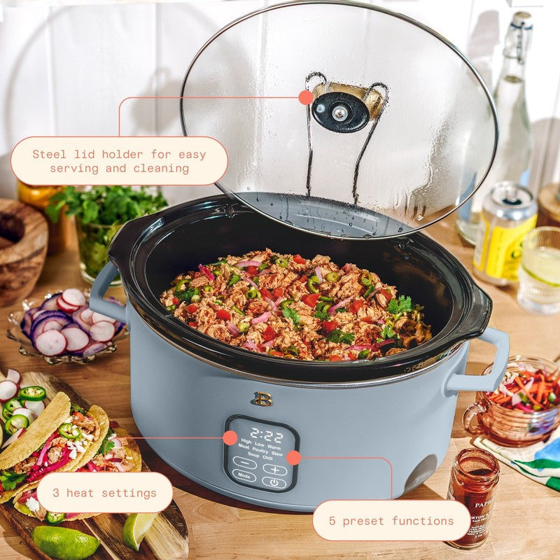 6 Qt Programmable Slow Cooker, Cornflower Blue by Drew Barrymore1