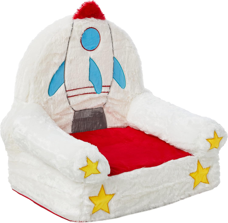 Children'S Plush Toddler Chair, Rocket, Multicolor10