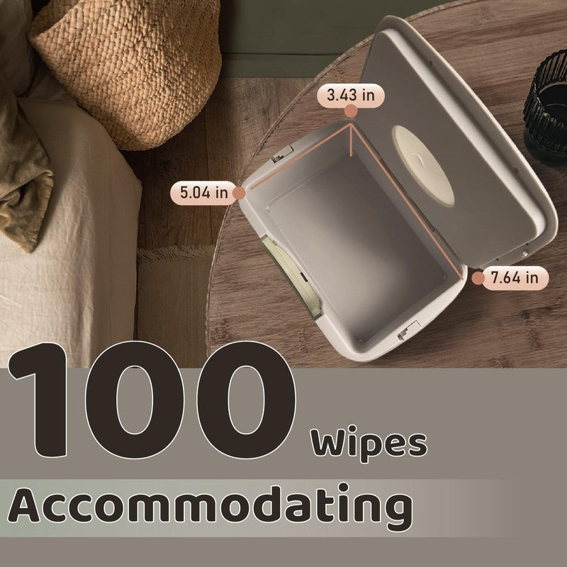 Baby Wipe Warmer Dispenser w/ LED Night Light Dual Heat Design4