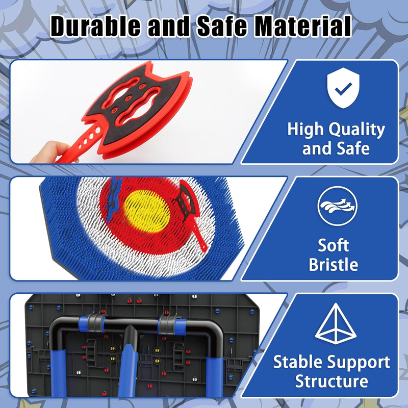 Axe Throwing Game Set Backyard Target Axes Ninja Stars Bow Arrow Family3