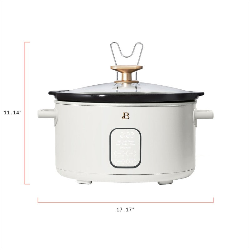 6 Qt Programmable Slow Cooker, White Icing by Drew Barrymore10