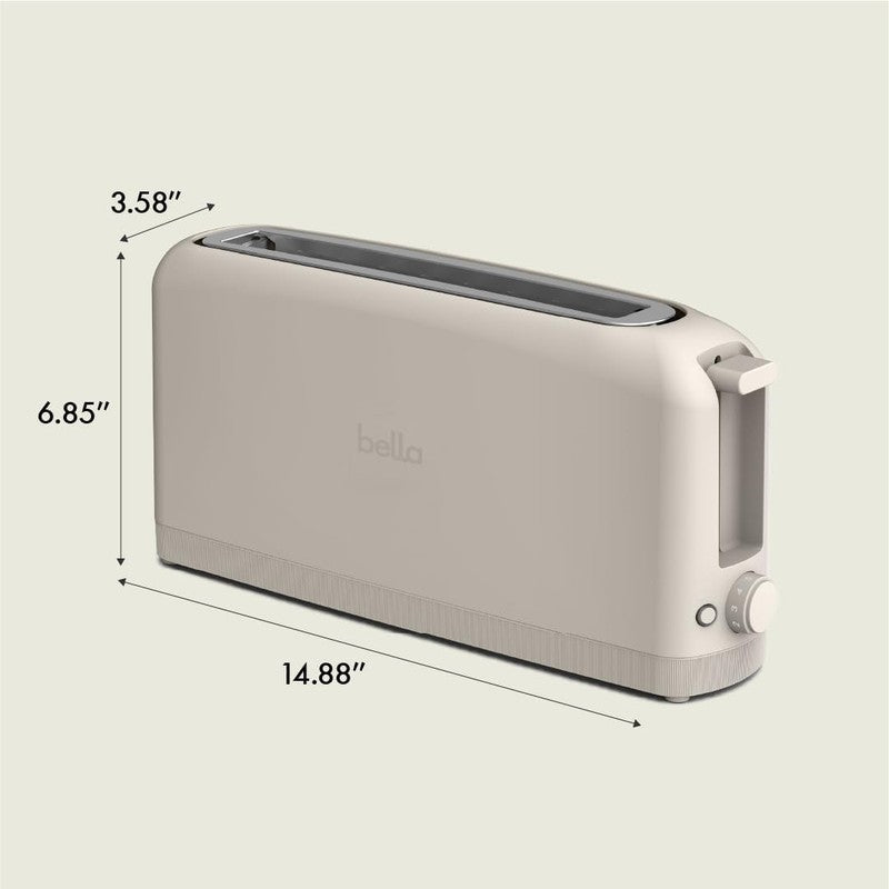 Compact 2 Slice Toaster with 6 Shade Settings & Auto Shutoff, Oatmilk6