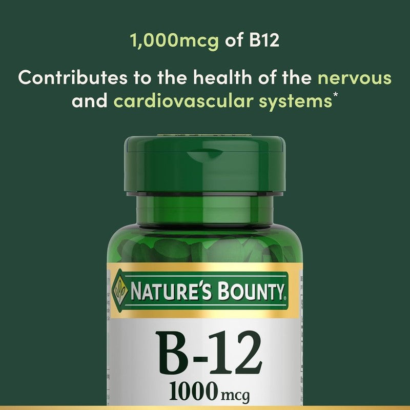 Vitamin B12 1000 Mcg Supplements, Supports Energy Metabolism, 200 Ct2