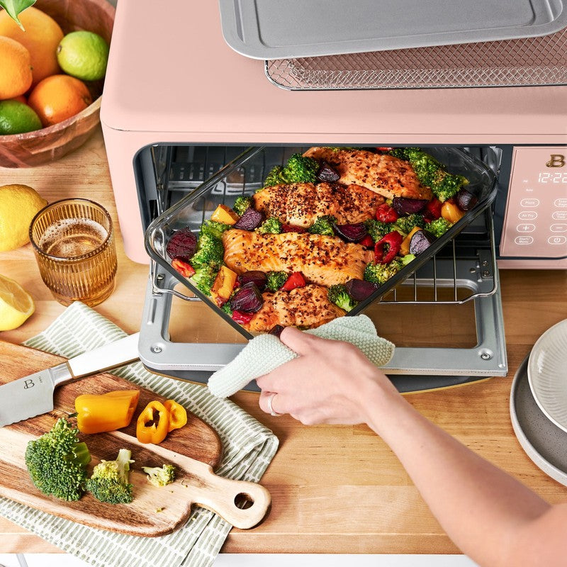 Drew Barrymore Infrared Air Fryer Toaster Oven 9-Slice 1800W Rose1