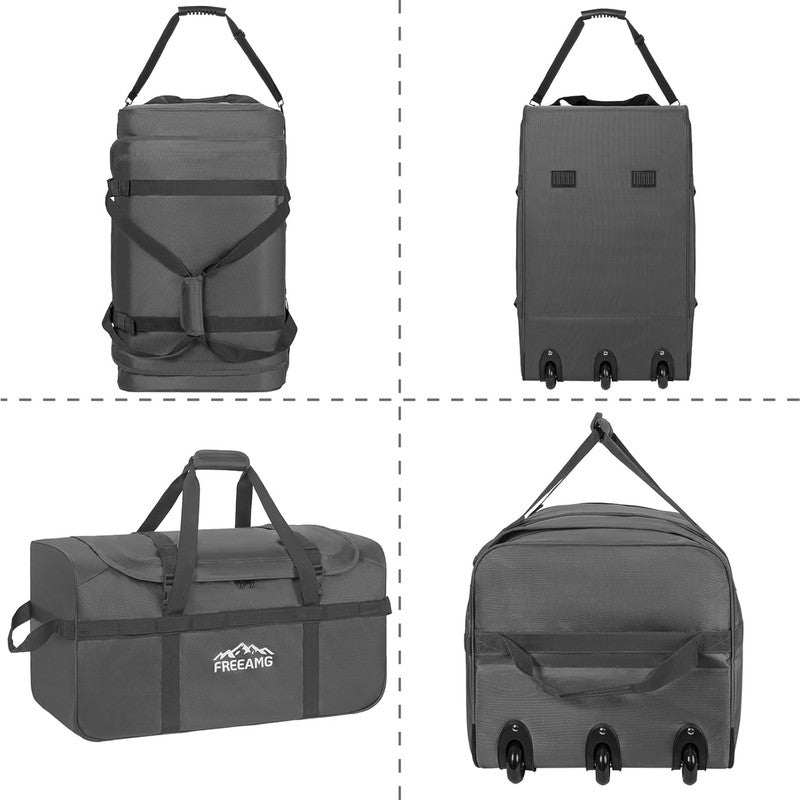 116L Foldable Rolling Duffel Bag 30" Large Travel Camping Outdoors6
