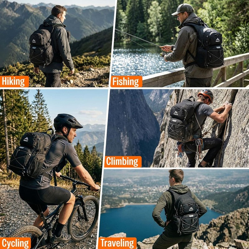 25L Hydration Backpack Hiking Water Bladder Lightweight Outdoor Cycling Running7