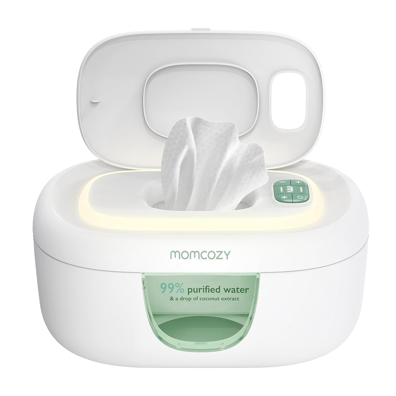 Baby Wipe Warmer w/ Night Light 4 Temp Modes Fast Heating Large0