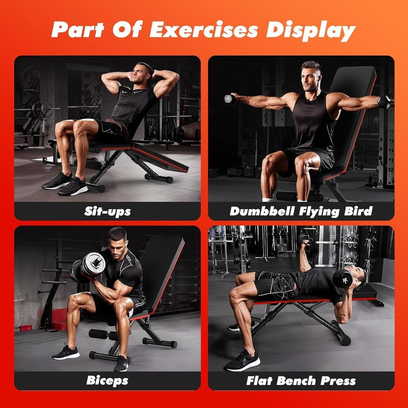 Adjustable Weight Bench 795LB Foldable Incline Home Gym Workout Bench6