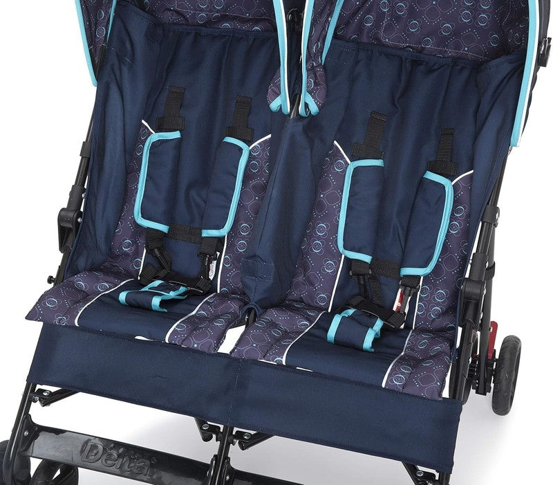 LX Side by Side Stroller   with Recline, Storage & Compact Fold, Night Sky7