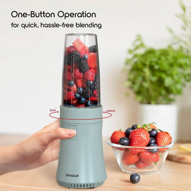 300W Mini Smoothie Blender 18oz Countertop for Smoothies Sauces Cocktails6