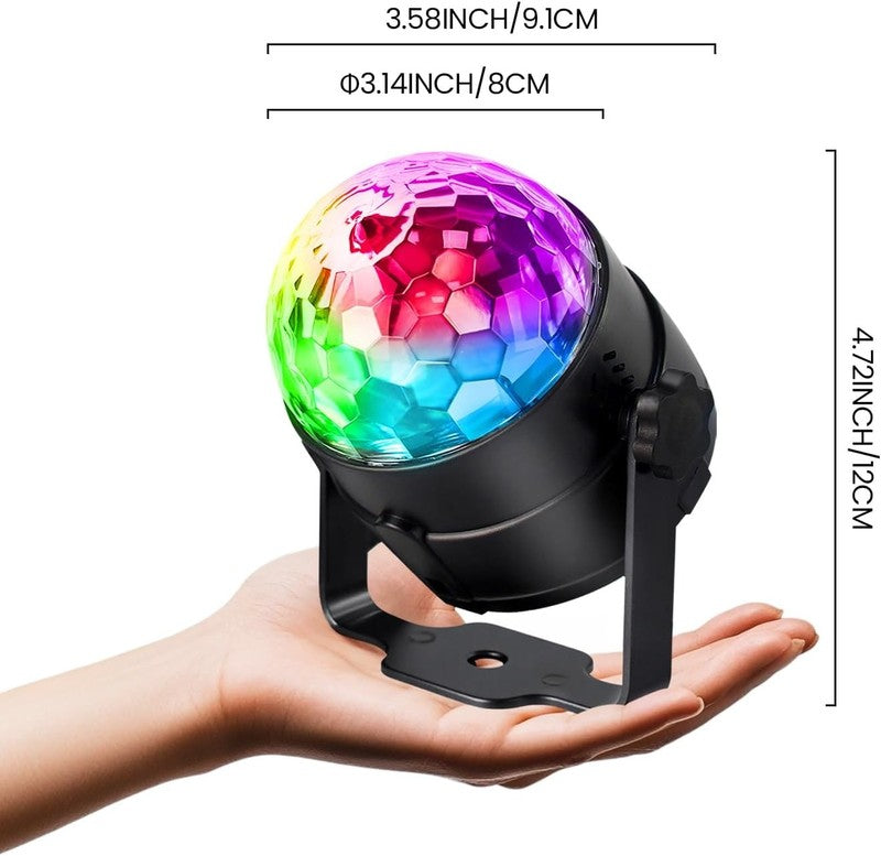 Disco Ball DJ Party Lights Sound Activated with Remote Control Strobe Lamp 7 Mod2