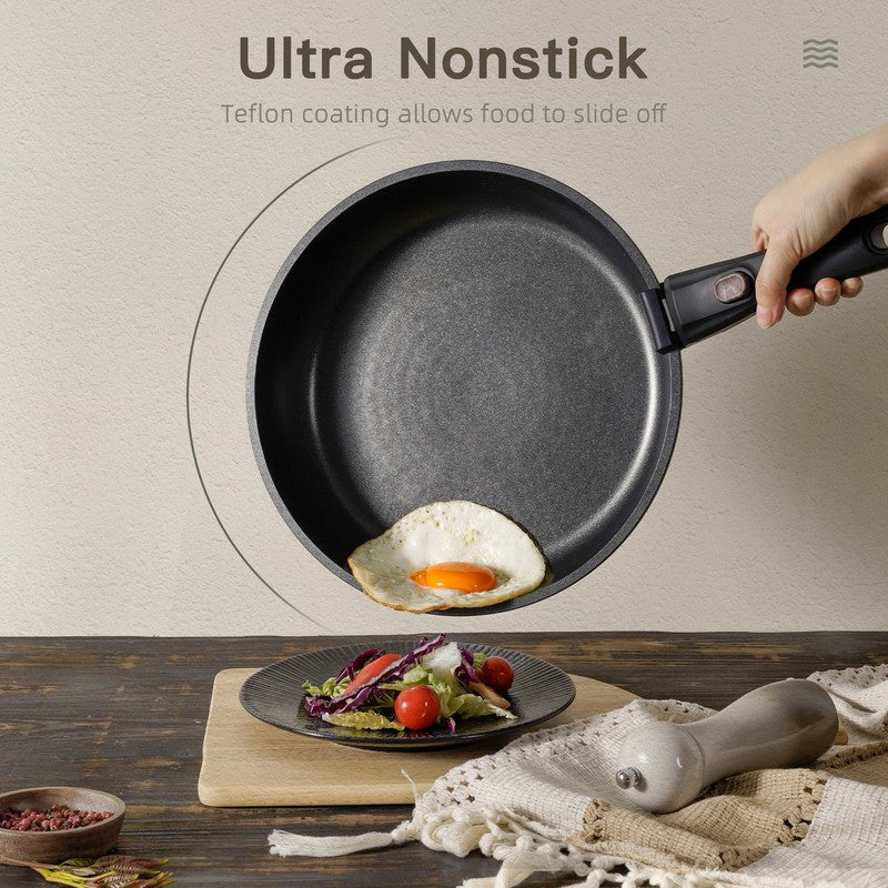 20 Piece Pots and Pans Set, Nonstick Cookware Set with Detachable Handles, Oven 4