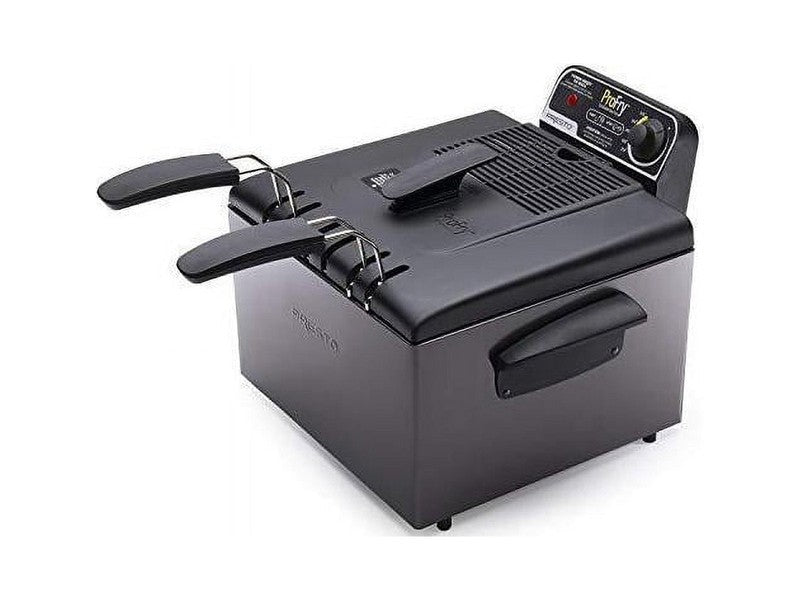5 Qt Dual Basket Pro Fry Immersion Element Black Deep Fryer 054893