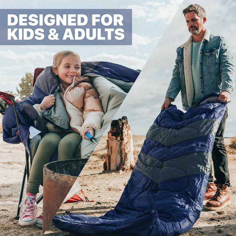 Sleeping Bag Cold Weather Adult Kids Warm Camping Gear Portable Hiking Sleep Bag4
