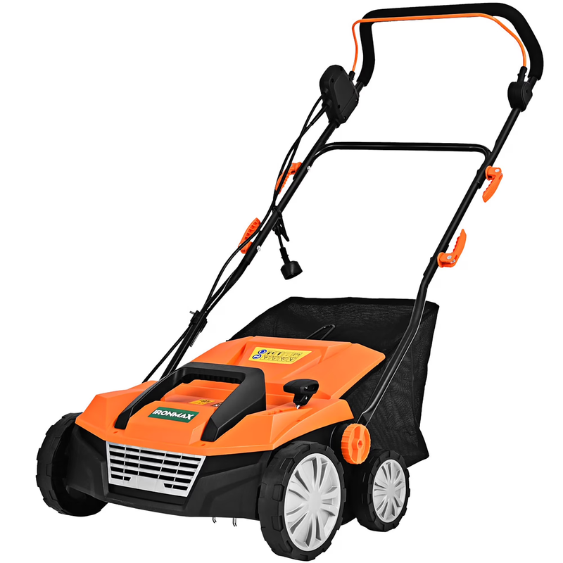 Ironmax 15" Electric Lawn Dethatcher – 13Amp Corded Scarifier with 50L Collectio0