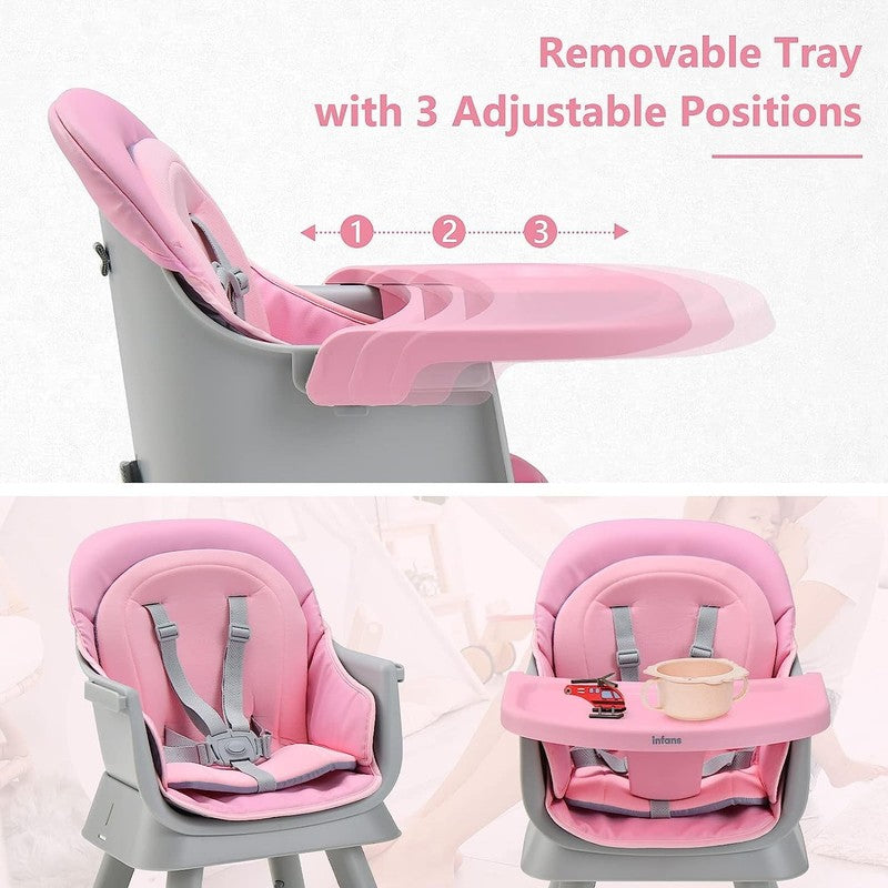 8 in 1 Baby High Chair, Convertible Highchair for Babies and Toddlers, Infant Di3