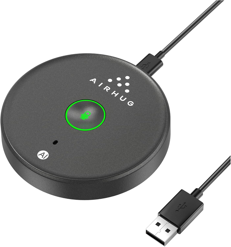 USB Desktop Microphone w/ Mute Button LED, AI Noise Reduction, Plug & Play Mic9