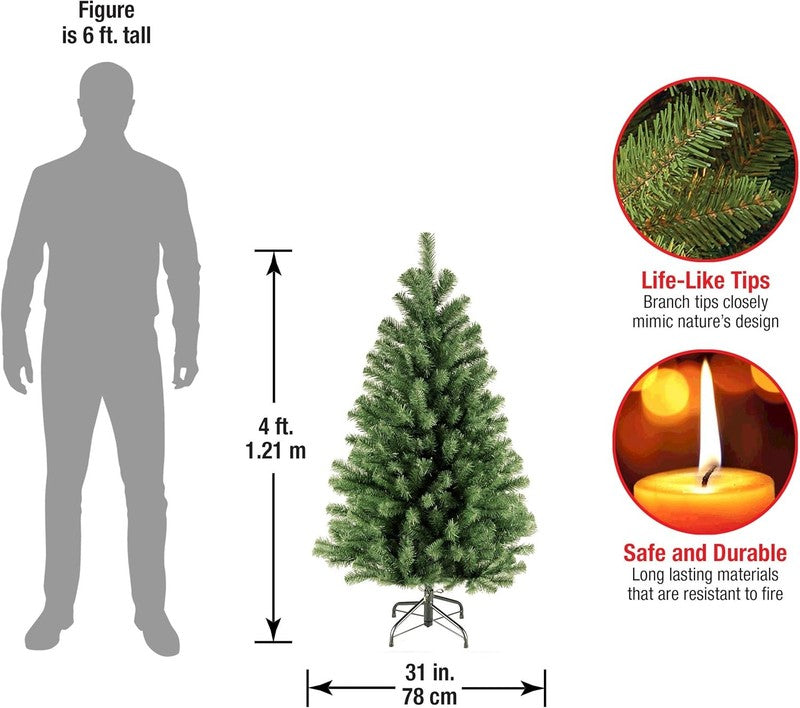 Unlit North Valley Spruce Mini Christmas Tree 4Ft 307 Tips Green2