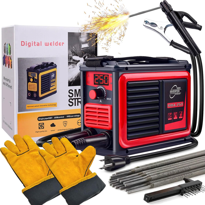 Welding Machine, Upgraded MMA 250A 110V Welder Machine,Portable Stick Welder IGB11