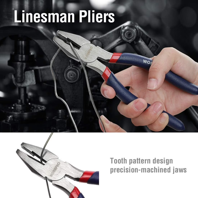 7Pc Pliers Set Groove Joint Long Nose Slip Joint Linesman Diagonal DIY Tool Kit7