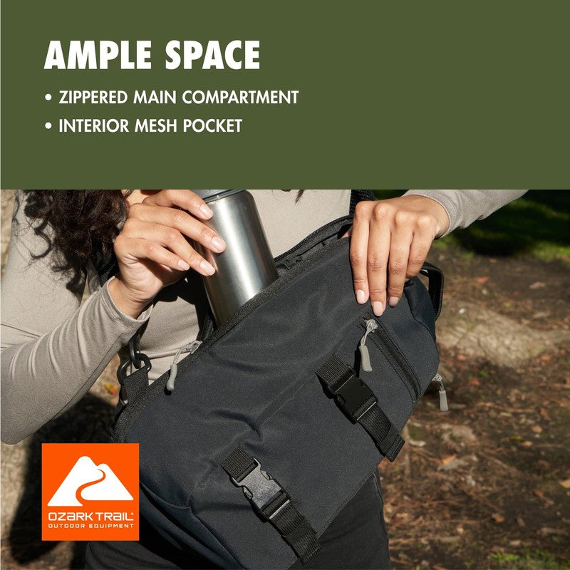9L Unisex Adult/Teen Sling Pack Polyester Messenger Bag, Taupe5