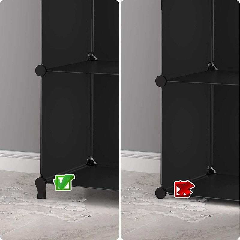 12 Cube Closet Organizer, Portable Storage Shelves for Clothes, Black6