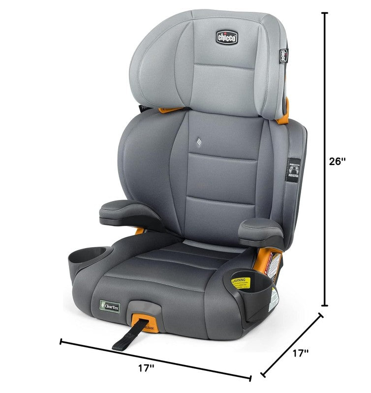 Kidfit Cleartex Plus 2 in 1 Booster Car Seat High Back/Backless 40 100lb Grey9