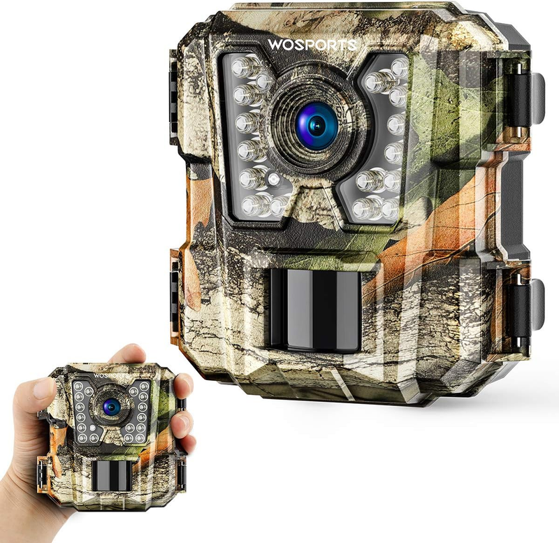 Mini Trail Camera 24MP 1080P HD IR Night Vision Waterproof Hunting Cam0