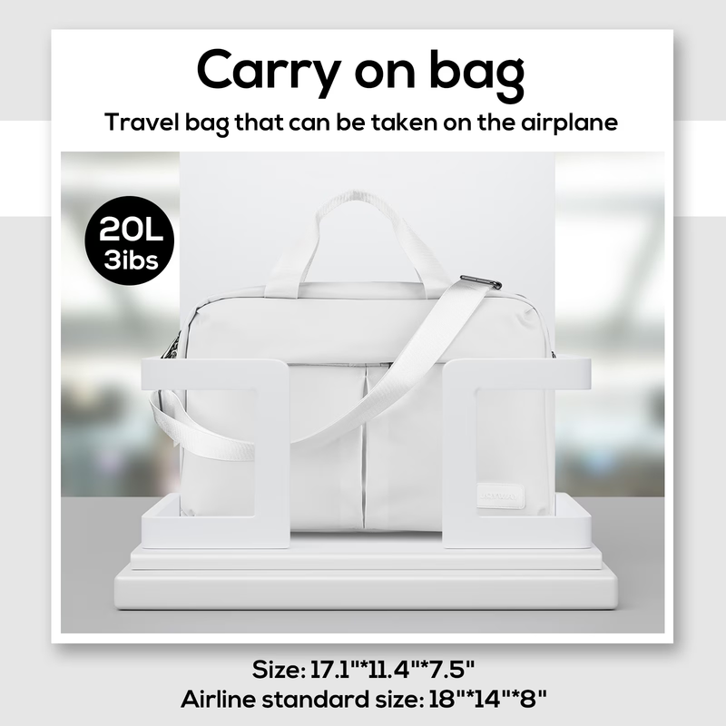 Travel Duffel Bag 15.6in Laptop Compartment Carry On Gym Weekend Shoulder Bag1