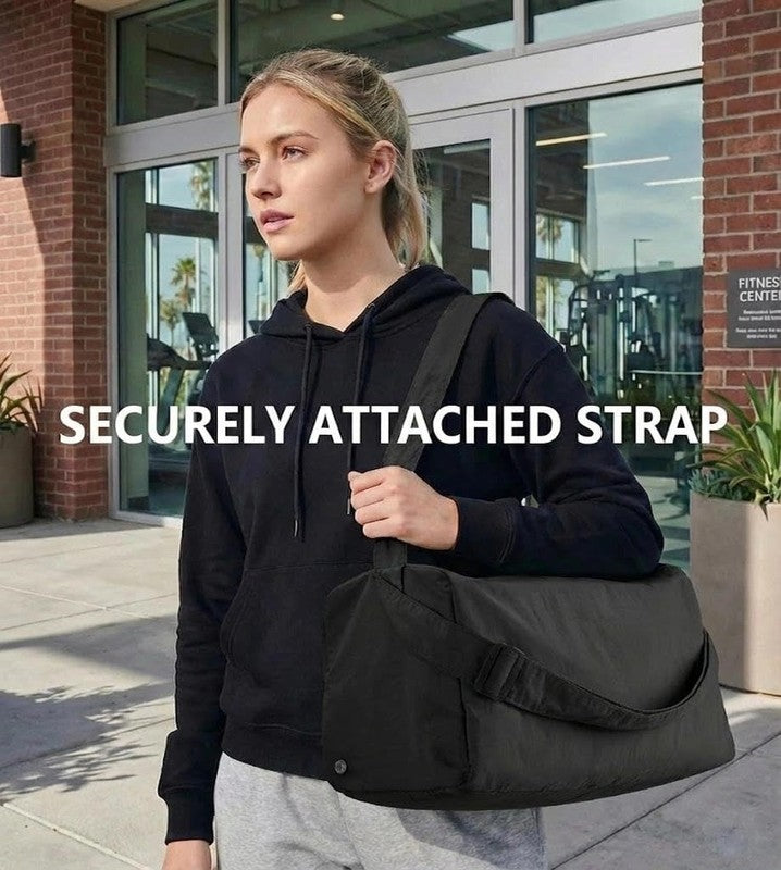 Small Gym Bag Shoes Compartment Duffle Travel Bag Wet Pocket Yoga Pilates Swim1