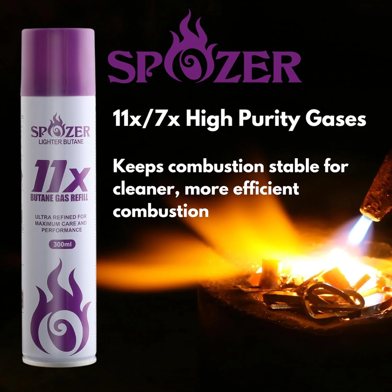 Butane Lighter Gas Pure 99.99% Premium 300Ml(10.14 Oz) 24 Cartridges3