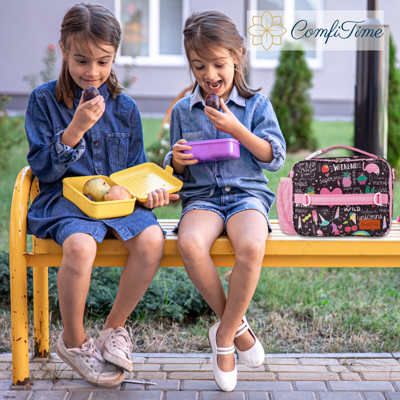 Lunch Bag for Kids – Insulated Lunch Box for Girls and Boys, Cute Reusable Coole8