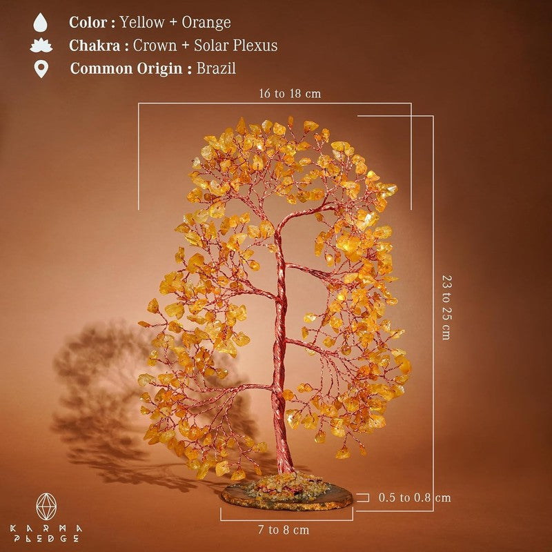 Citrine Crystal Tree of Life Feng Shui Decor Positive Energy Good Luck Gift2