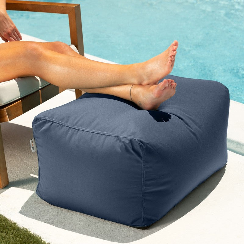 Stylish Leon Outdoor Patio Bean Bag Ottoman for Relaxation and Comfort1