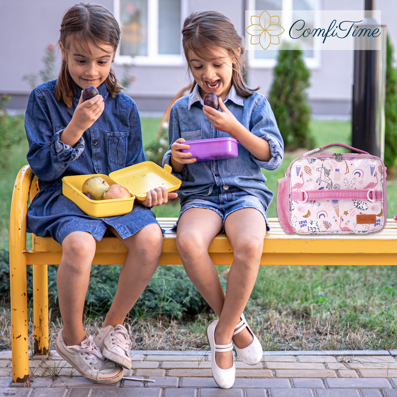 Lunch Bag for Kids – Insulated Lunch Box for Girls and Boys, Cute Reusable Coole5