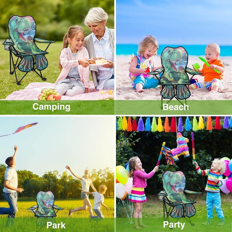Kids Outdoor Folding Camping & Lawn Chair w/ Cup Holder & Carry Bag5