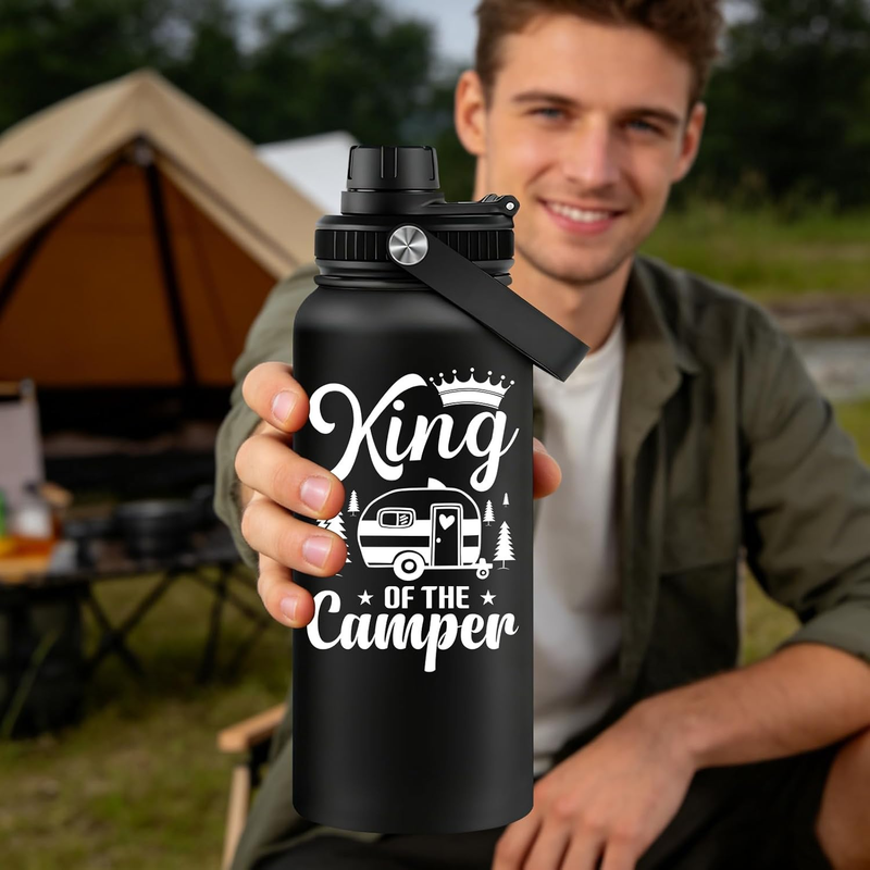 32oz Baseball Water Bottle Stainless Steel Vacuum Insulated Travel Tumbler3