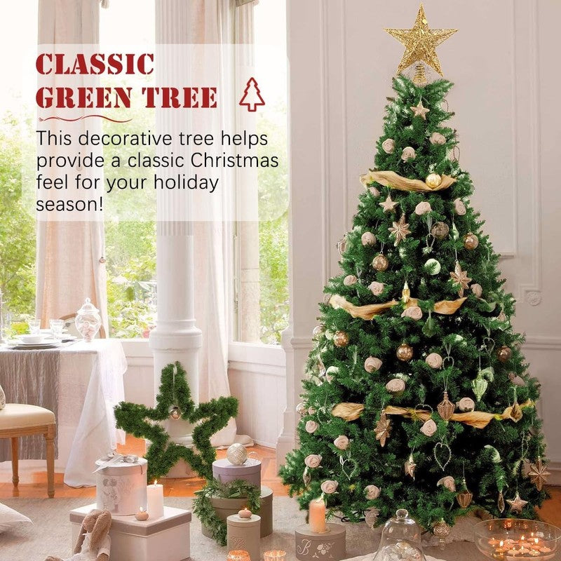 5FT Green Christmas Tree, Small Spruce Artificial Holiday Xmas Tree with 600 PVC1