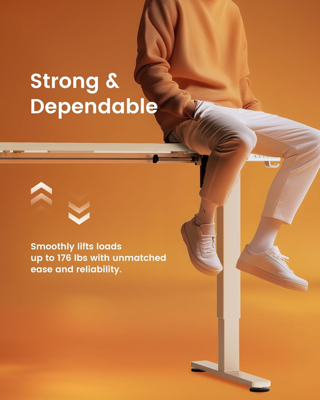 Electric Standing Desk 48x24 Adjustable Sit Stand Computer Desk Natural5