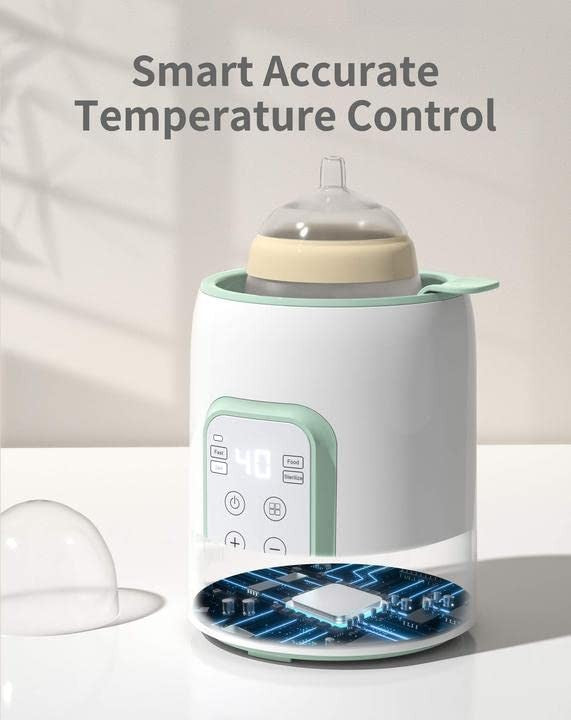 8-in-1 Fast Baby Bottle Warmer w/ Timer, Defrost, Sterilize, Food Heater Green6